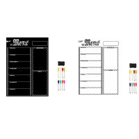 A3 Magnetic Whiteboard Sheet for Kitchen Fridge Multipurpose Fridge Weekly White Board Calendar for Menu Planning with 8 Pen