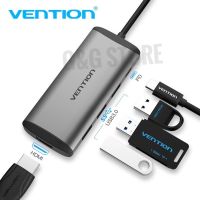 (ส่งจากไทย)Vention Adapter Hub Type C 5 in 1 4K HDMI USB 3.0 อแด็ปเตอร์ สำหรับMacbook PC มือถือ