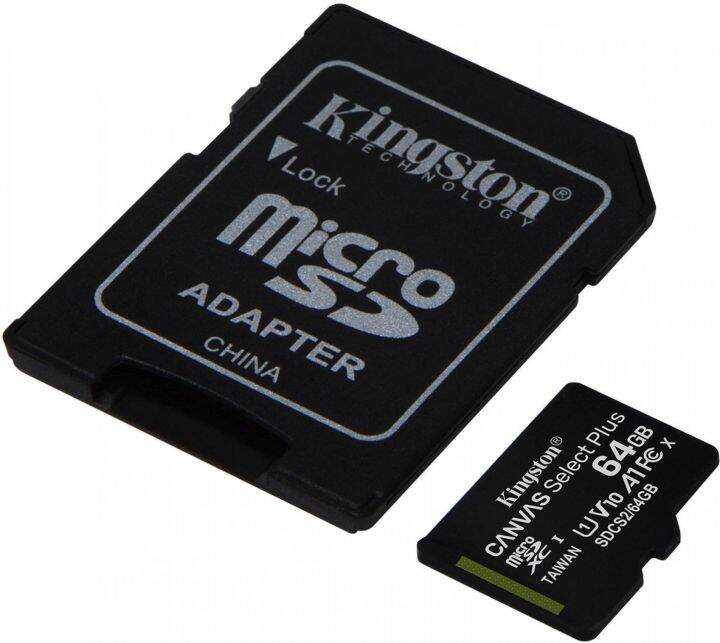 kingston-canvas-select-plus-microsd-memory-card-64gb-พร้อม-adapter-ของแท้-ประกันศูนย์-limited-lifetime-warranty