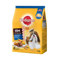 เพดดิกรี มินิ อาหารสุนัขพันธุ์เล็ก รสไก่ ตับ และผัก 2.7 กก. - Pedigree Dog Food Mini Chicken &amp; Liver &amp; Vegetable 2.7 kg