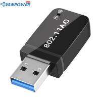 อะแด็ปเตอร์ USB WiFi 1300Mbps USB สายการ์ดเครือข่ายคู่ไร้สาย2.4 Ghz/ 5GHz เข้ากันได้กับ Windows 7/8/8.1/10/11