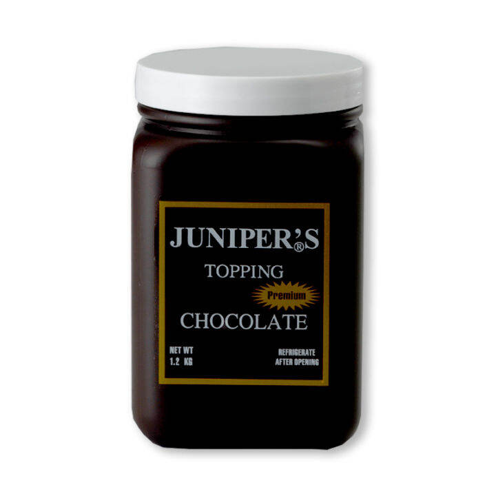 สินค้ามาใหม่-จูนิเปอร์-ท็อปปิ้ง-ช็อกโกแลต-1-2-กิโลกรัม-juniper-chocolate-topping-1-2-kg-ล็อตใหม่มาล่าสุด-สินค้าสด-มีเก็บเงินปลายทาง