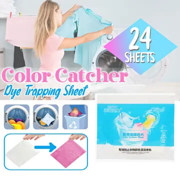 50pcs/pack Anti-color Run Dye Catcher Laundry Sheets For Household