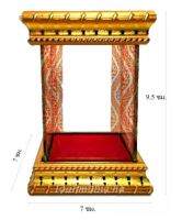 ครอบพระกระจก ตู้พระ ขนาดนอก 7x7x9.5 ซม. ขนาดใน 5x5x7 ซม. NO.1