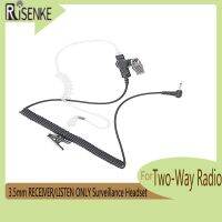 3.5Mm RECEIVER/LISTEN ONLY Surveillance Headset Earpiece With Clear Acoustic Coil Tube Audio Kit For Two-Way Radio Transceiver