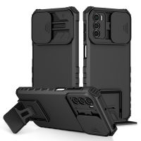 Moto G42 Case, WindCase Rugged Dual Layer Stand Case with Sliding Camera Cover for Motorola Moto G42