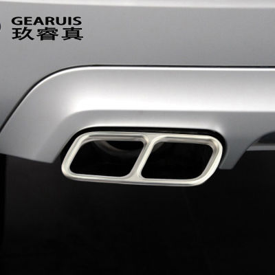 Car Styling Automobiles Tail Throat Frame Decoration Stickers For Mercedes Benz GLK X204 CLS W218 Class Exhaust Accessories