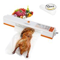 เครื่องซีลสูญญากาศ ปิดปากถุง Vacuum Sealer XINBAOLONG รุ่น LQL-08 พร้อมถุงแวคคั่ม 10 ใบ (สีขาวส้ม)