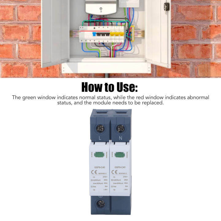 Surge Protective Device Low Residual Voltage 275VAC Voltage Surges