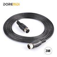 【YF】 DOREMIDi MIDI Cable Male to 5 Pin DIN Plug Black 3m/1.5m