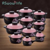 Household Chinese style Gas Ceramic Health Casserole Ceramic Pot Porridge Casserole Ceramic Pot Stone Pot Soup For Kitchen