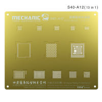 Mechanic 3D Groove Reballing Stencil A8 A9 A10 A11 A12 Gold Plant Tin Mesh for iPhone 6 6S 6SP 7G 7P 8 8P X XS XS MAX XR S40