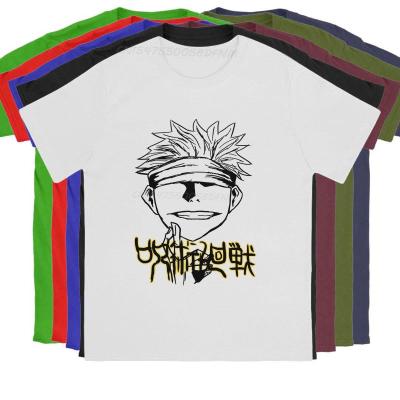 Gojou Satoru Fanart Text Classic T-shirts Mens  Cotton Novelty T-Shirts Summer Tops Jujutsu Kaisen Satoru Malega Men T Shirts