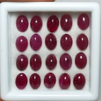 พลอย ทับทิม ธรรมชาติ แท้ ( Natural Ruby ) หนักรวม 24.88 กะรัต จำนวน 20 เม็ด