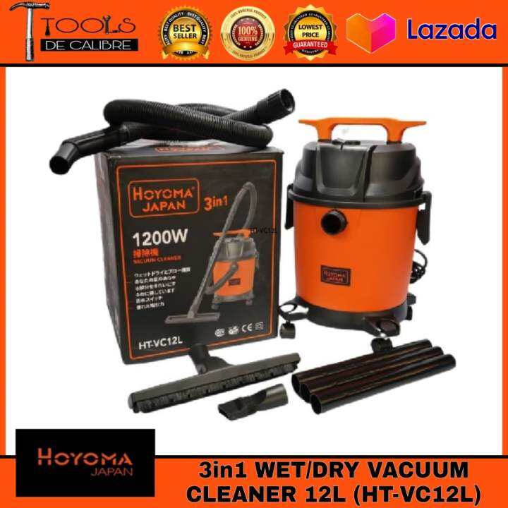 Hoyoma Japan 3in1 Wet & Dry Vacuum Cleaner 12L (HTVC12L) with Blower