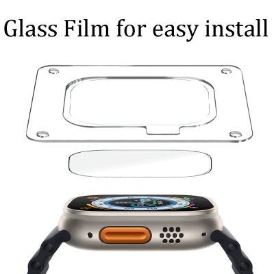 Glass Screen Protector for Apple Watch Ultra 49mm Easy To Install Tempered Glass Scratch proof Water proof Anti touch Film 49mm