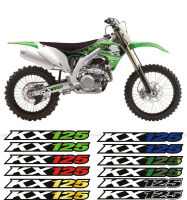 สวิงอาร์มอุปกรณ์เสริมรถจักรยานยนต์ลายทางสติกเกอร์สะท้อนแสงสำหรับ KAWASAKI KX125 KX 125 1974 - 2005