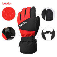 Boodun Bolton และเด็กเชอร์รี่ใหม่ถุงมือเล่นสกีขยายแขนเสื้อถุงมืออุ่นๆกลางแจ้ง