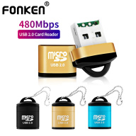 FONKEN Đầu Đọc Thẻ USB Đa Năng, Đầu Đọc Thẻ Nhớ Điện Thoại Di Động Micro SD TF Mini Tốc Độ Cao Xách Tay thumbnail