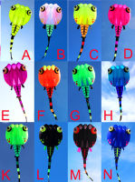 free shipping high quality new kite 8 30 sqm large tadpole kite fabric soft kites nylon kite reel cartoons kite flying octopus