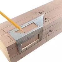 Mr Tools   อลูมิเนียมไม้ Scriber T ไม้บรรทัดมัลติฟังก์ชั่ 45/90 องศาไม้ฉากราคาถูกสุด T-006