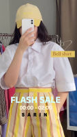 Sarin Bell shirt เสื้อเชิ้ตแขนสั้น ดีเทลปกและปลายแขน  NEW