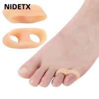 【CW】✑  4pcs 2pairs Silicone Soft Elastic Toe Separator Spacer Spreader Hallux Valgus Corrector Protector Pedicure