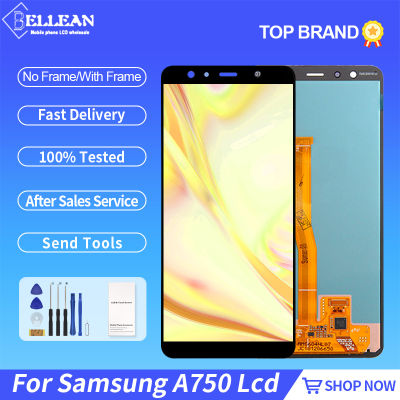 Catteny A7 2018จอแสดงผลสำหรับ Samsung Galaxy A750 LCD พร้อมหน้าจอสัมผัส Digitizer A750 A750F ประกอบกับเครื่องมือจัดส่งฟรี