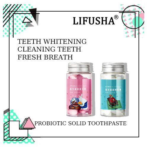 Probiotics solid toothpaste particles Chewing fruit flavor fresh breath ...