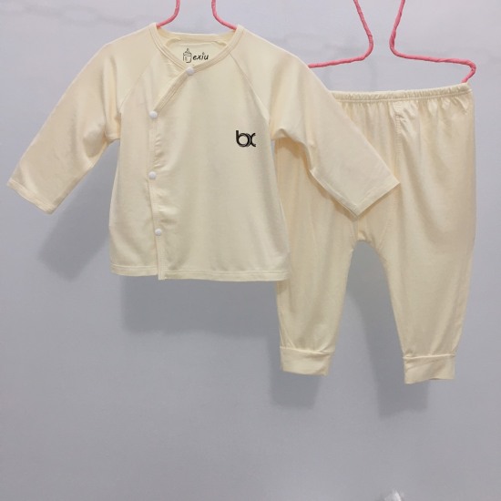 Hcmbộ dài cài lệch bexiu bx - quần áo trẻ sơ sinh thun cotton lạnh mềm - ảnh sản phẩm 9