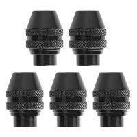 5Pcs Mini Keyless เจาะ Chuck 0.4-3.2มม. ไฟฟ้าเจาะ Bits Collet Fixture เครื่องมือ Quick Change Converter สำหรับเครื่องมือโรตารี่