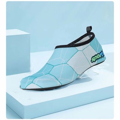 【Hot Sale】 Beach shoes mens and womens non-slip anti-cut swimming wading childrens snorkeling rubber bottom stick skin drifting