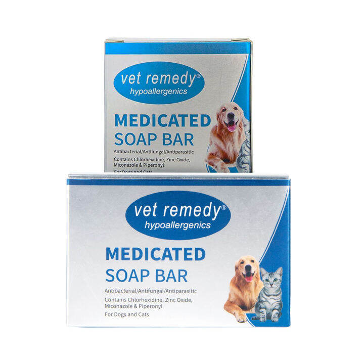 Vet Remedy Medicated Soap Bar for Dogs and Cats (prevents itch, wound