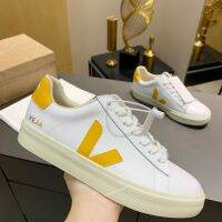 2023 new White Shoes VEJ Couple Casual Sneakers Yellow