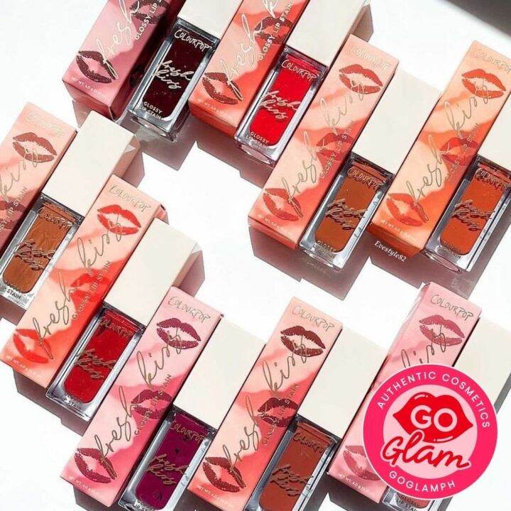 【COD】 COLOURPOP Fresh Kiss Glossy Lip Stain Ice Pop Cherry Up Berry Ripe Tutti Fruity Lazada PH