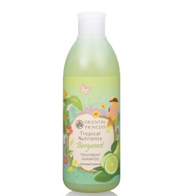 แชมพูทรีทเม้นท์ Oriental Princess Tropical Nutrients Bergamot Treatment Shampoo Enriched Formula แชมพูมะกรูดสำหรับผมมัน  ขนาด 250ml.