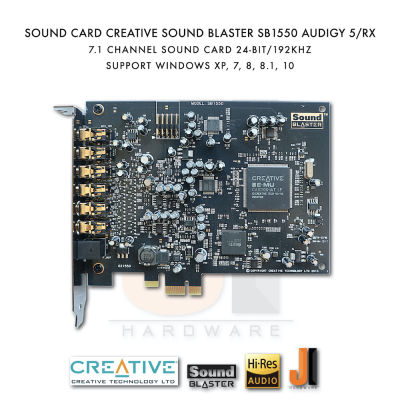 Sound Card Creative Sound Blaster Audigy 5/RX SB1550 7.1 Channel (PCI-E) มือสอง