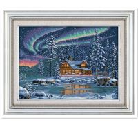 【CC】 The Embroidery Patterns Kits Printed Canvas 11CT  14CT Paintings Needlework Cross-Stitch