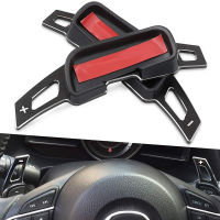 2Pcs Paddles Extension Steering Wheel Direct Shift Paddle Extension Aluminum Alloy Shifter Extension for -5 Axela Atenza