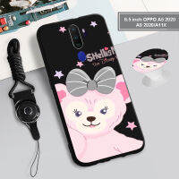 ?เคสซิลิโคนป้องกันทุกส่วนของ A74 OPPO (5G)/A54 4G/A54 5G/A77/A79นิ่มลายการ์ตูนฝาครอบโทรศัพท์มือถือที่มีห่วงยึดรูปแบบเดียวกันและเชือก