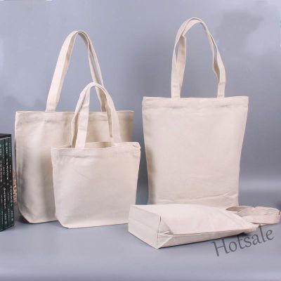 【hot sale】✺☃ C16 1Pc Fashion White Plain Shopping Shoulder ToteSimple Canvas Shopper BagStudentss Shoulder BagGifts