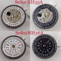 ❍❆ NH35 NH36 Automatic Mechanical Movement Day/Date Display For 3/3.8/4 o 39;clock Crown Watch Accessories Hacking Second