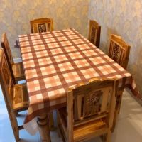 ผ้าปูโต๊ะ ผ้ายางปูโต๊ะ เนื้อPVC เกรดA(ขายเป็นเมตรหน้ากว้าง1.35เมตร)
