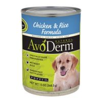 AvoDerm Puppy Chicken &amp; Rice 368.5 g อาหารสุนัขเปียก แบบกระป๋อง 358.5 กรัม สูตรเนื้อไก่และข้าว สำหรับลูกสุนัข