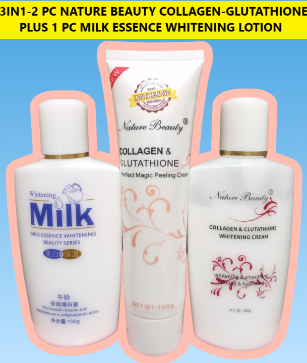 [ J & K ] 3 in 1 2 PCS NATURE BEAUTY COLLAGEN PEELING AND WHITENING