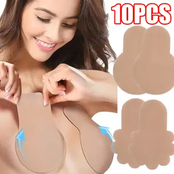 10Pcs Invisible Breast Pasties Adhesive Nipple Cover Sticker Pads  Disposable
