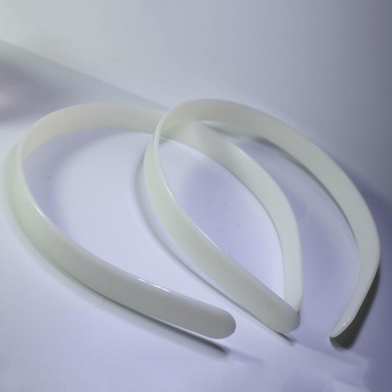 10pcs 12mm Blank Plain Plastic Headbands DIY Hair Band Accessory ZYUK 