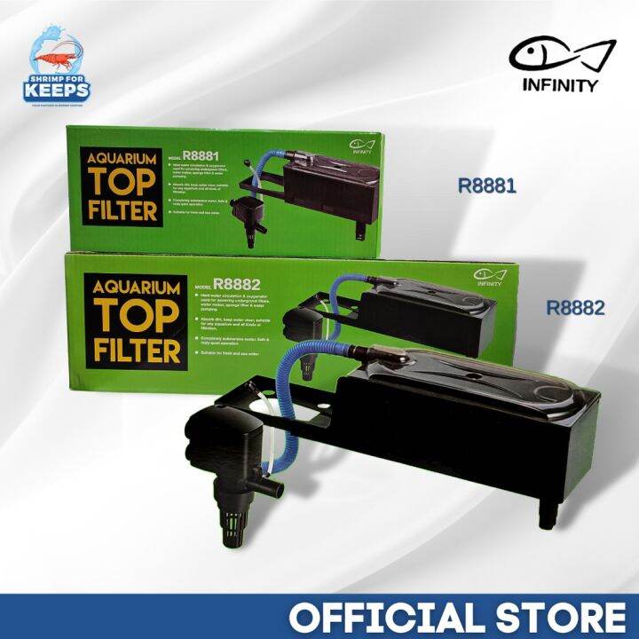 Infinity Aquarium Top Filter R8881 R8882 Overhead Aquarium filter for