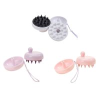 ☬ Portable Scalp Massaging Shampoo Brush Soft Silicone Scrubber for DEEP Cleaning Hair Nourishment Hair Growth Brush Drop Shipping