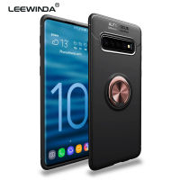 LEEWINDA สำหรับ Samsung Galaxy S10 Plus เคสโทรศัพท์สำหรับ Samsung S10กรณี,Magnetic เกราะขอบซิลิโคนและโลหะด้านหลังแหวนปลอก